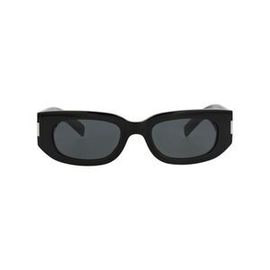 Saint Laurent Round-Frame Recycled Acetate Sunglasses Black Unisex-Adult